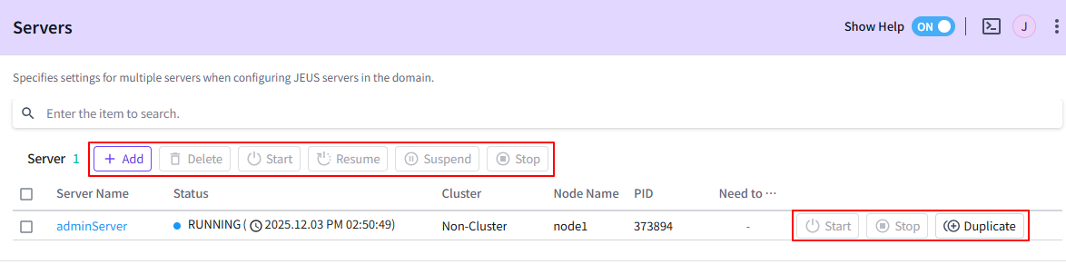 figure server cluster button