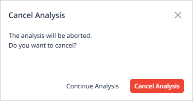 figure analysis cancel dialog