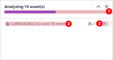 figure analyze asset progress dialogue
