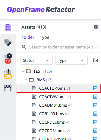 figure asset list click
