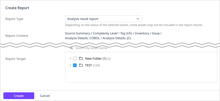 figure create report set main