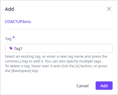 figure file add tag popup