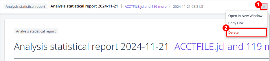 figure report delete other