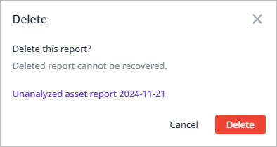 figure report delete popup