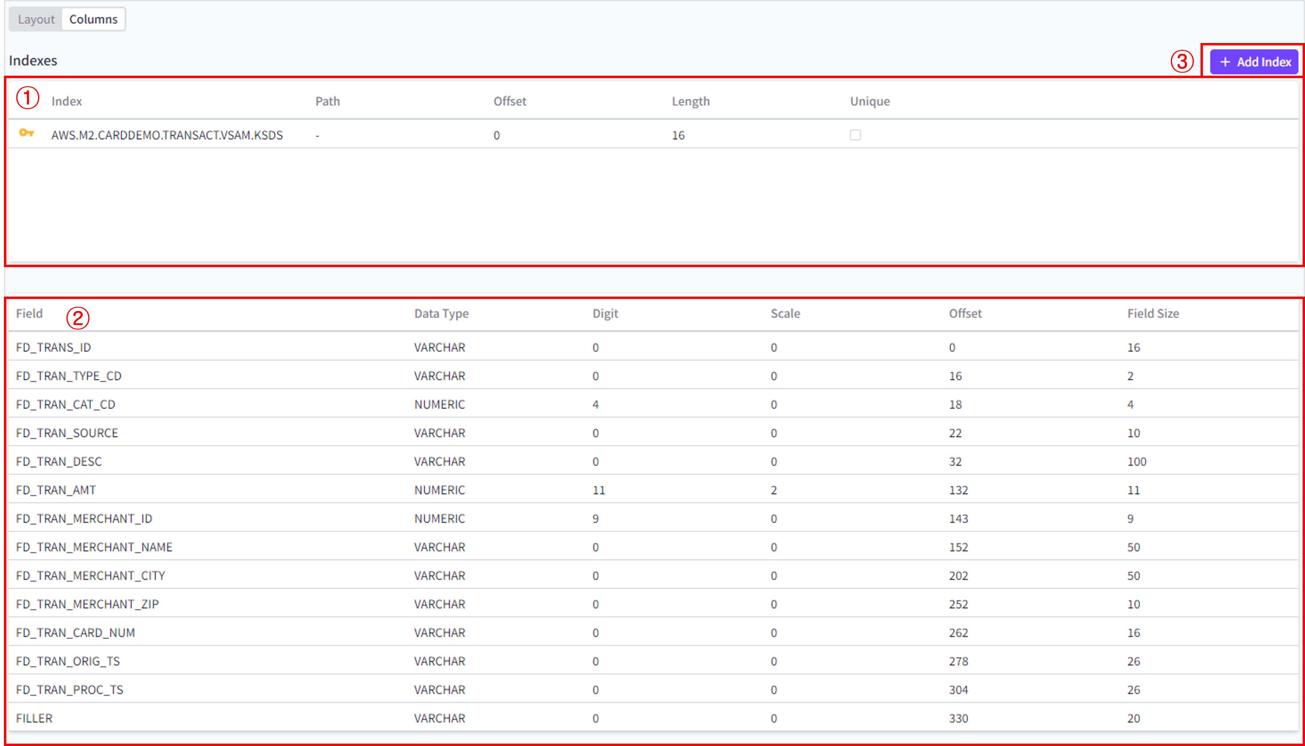 figure dataset details columns section