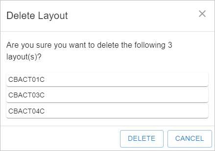 figure layout list delete