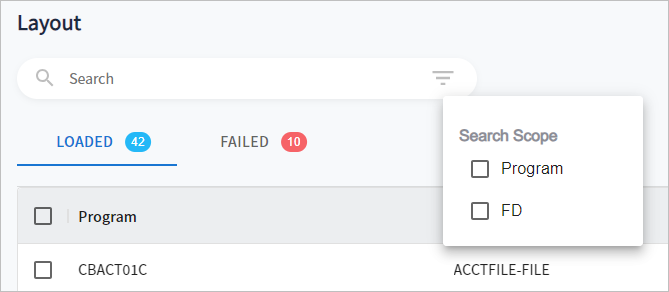 figure layout list search