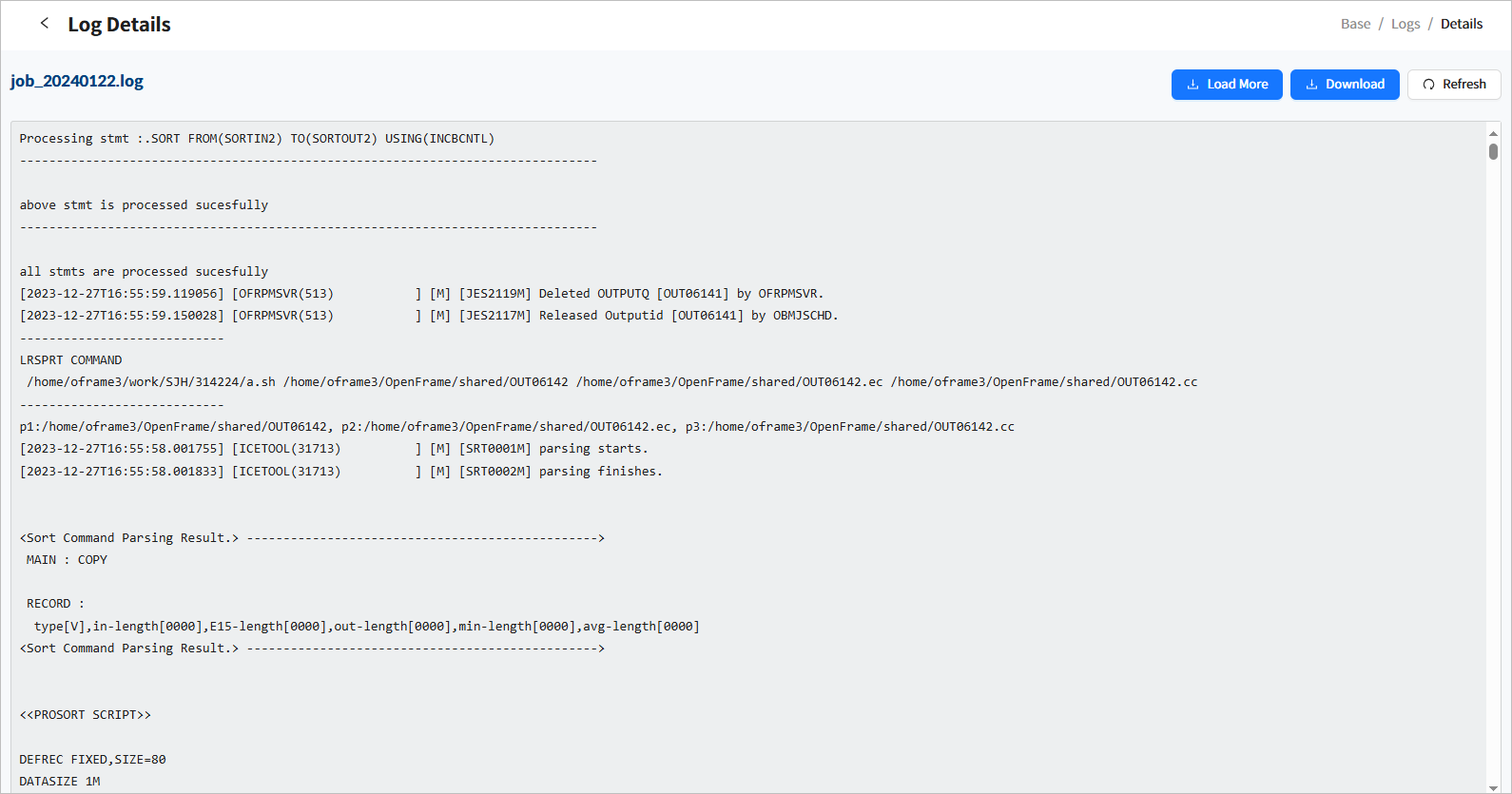 figure cm logs detail