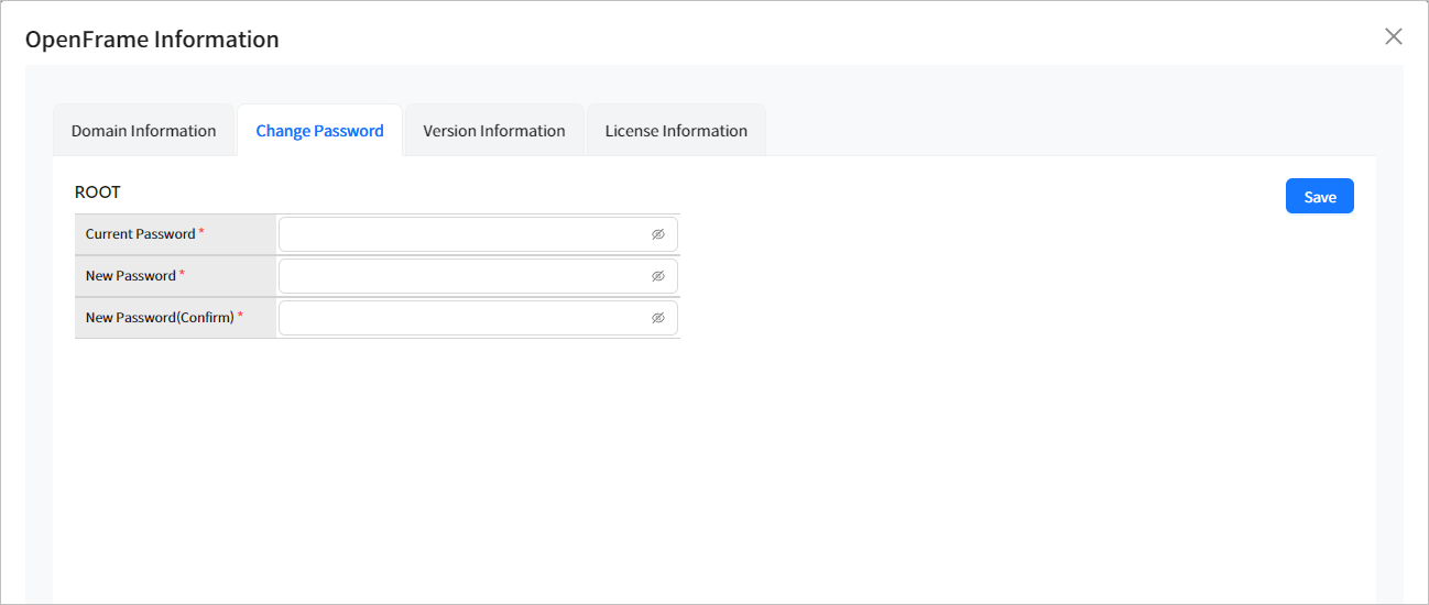 figure overview change password