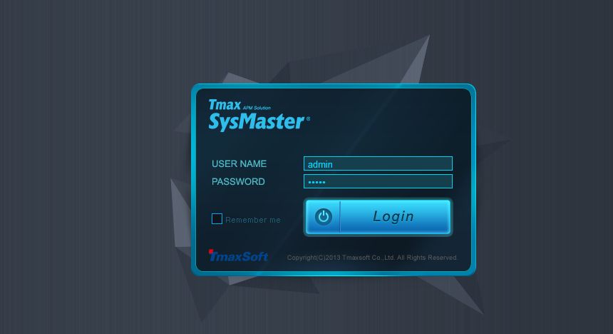 Web Admin Execution Screen