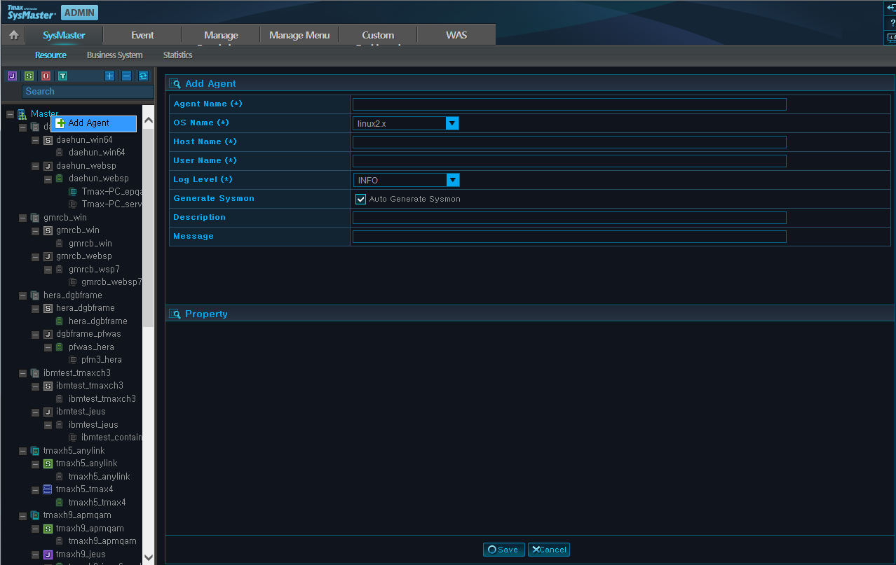 Adding Resource - Agent