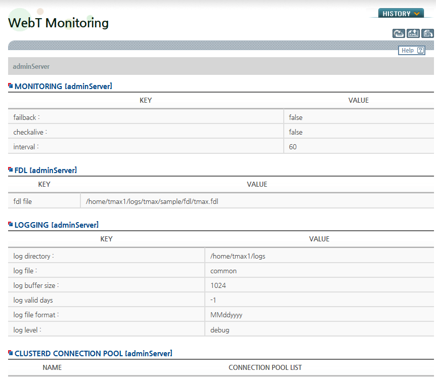 WebT Monitoring Main