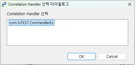 figure correlation handler choice dialog