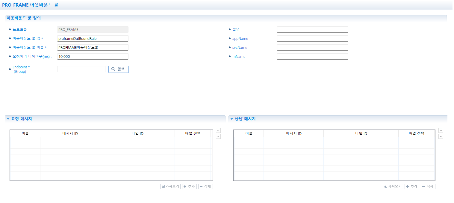 figure proframe outbound rule editor