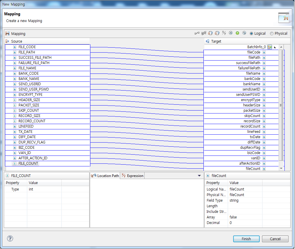 figure batch output mapping