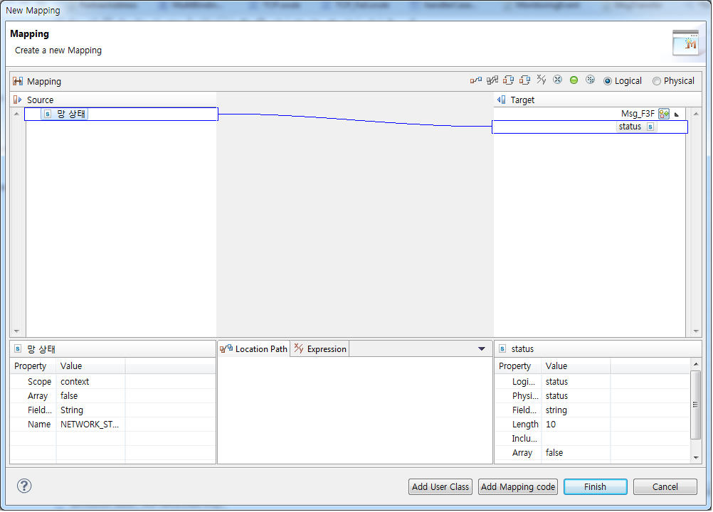 figure network status mapping