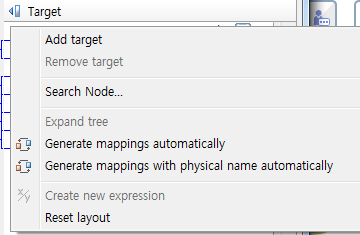 figure target tree context menu