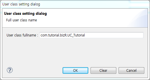 figure user class setting dialog