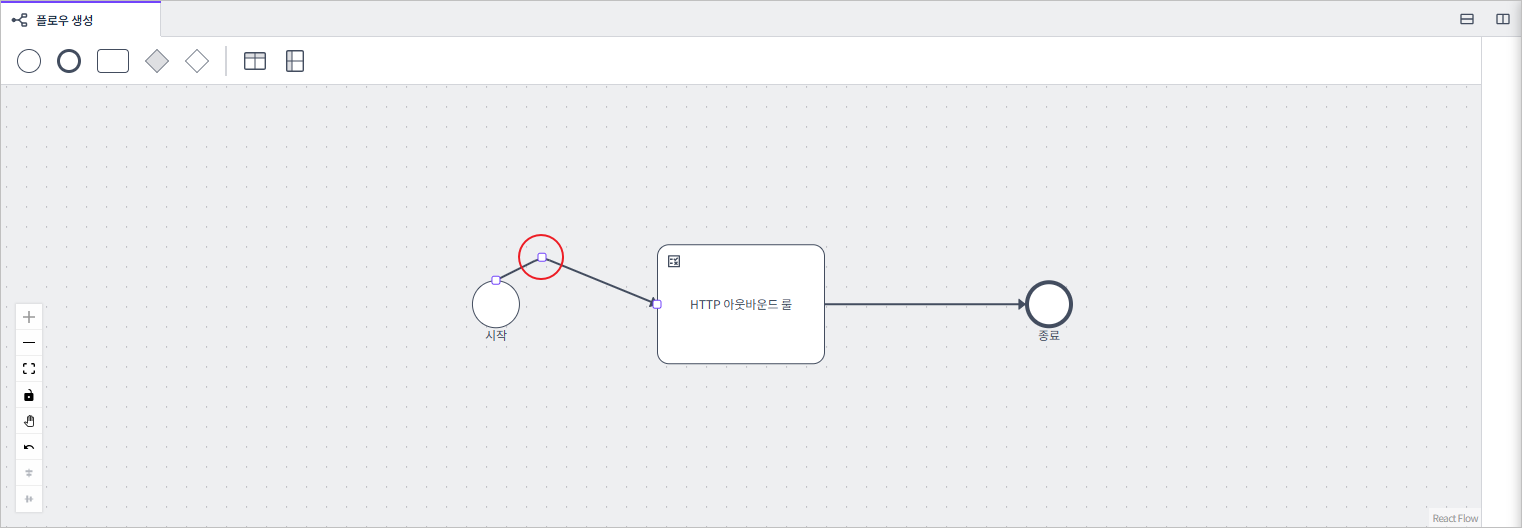 flow editor transition control points