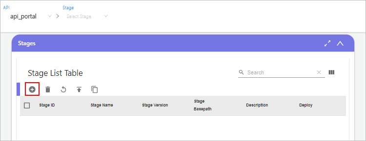 figure integration api detail stage create button