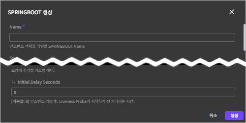 figure topology springboot create dialog install