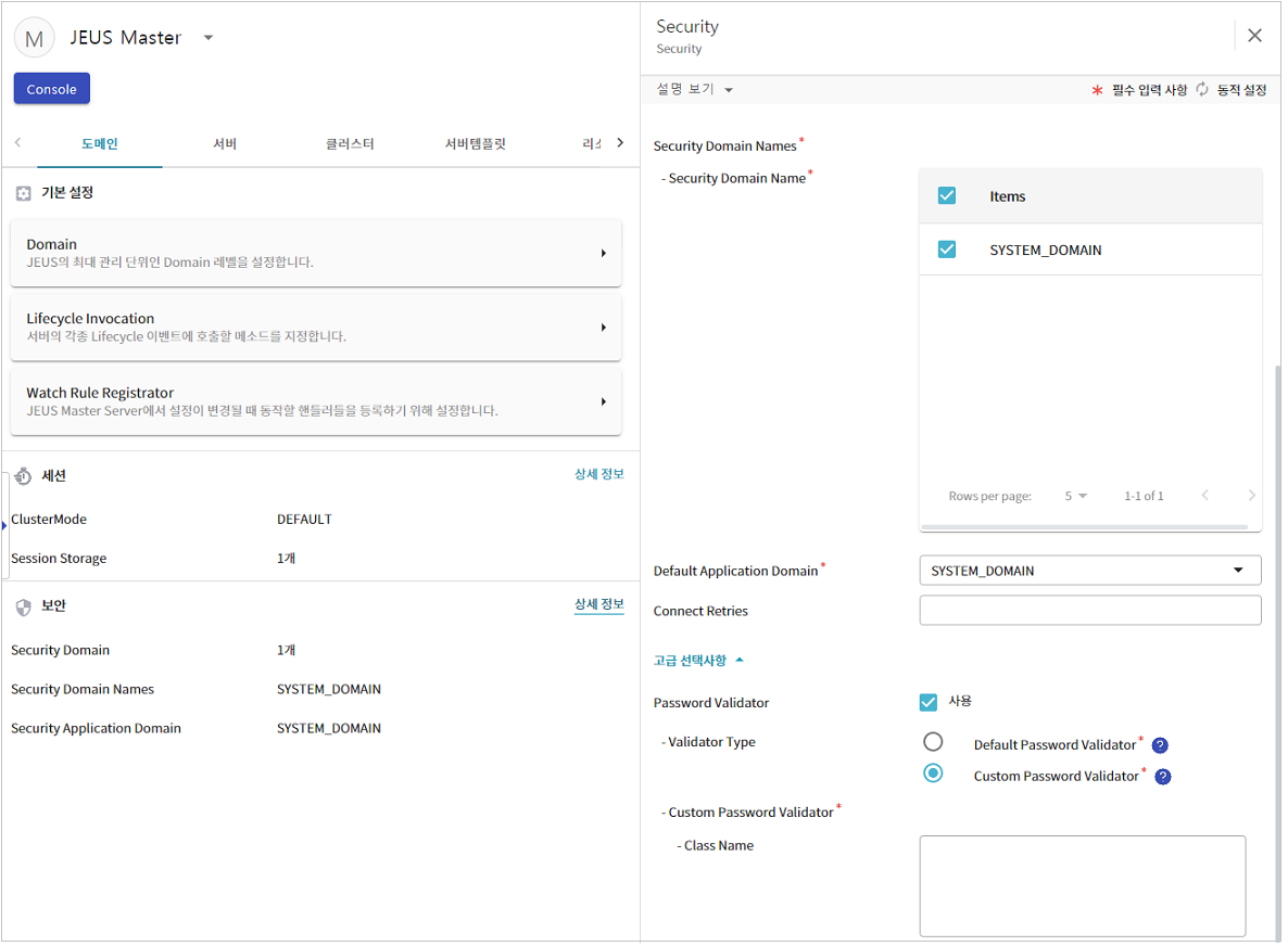 figure custom password validator