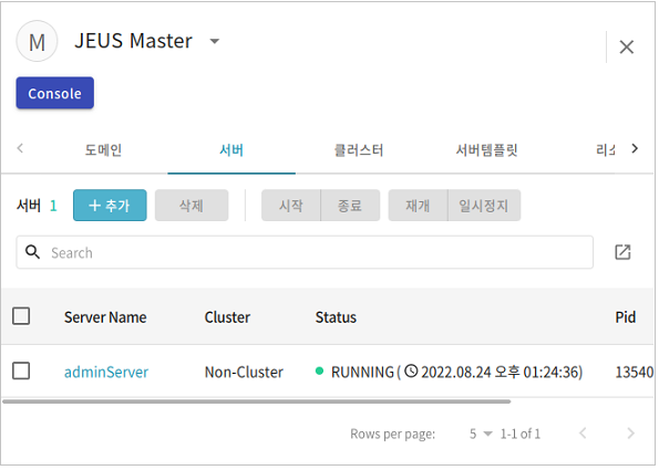 figure webadmin server1