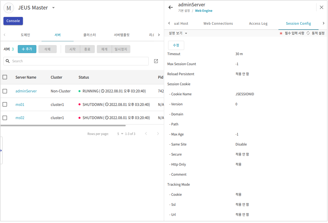 figure server session config