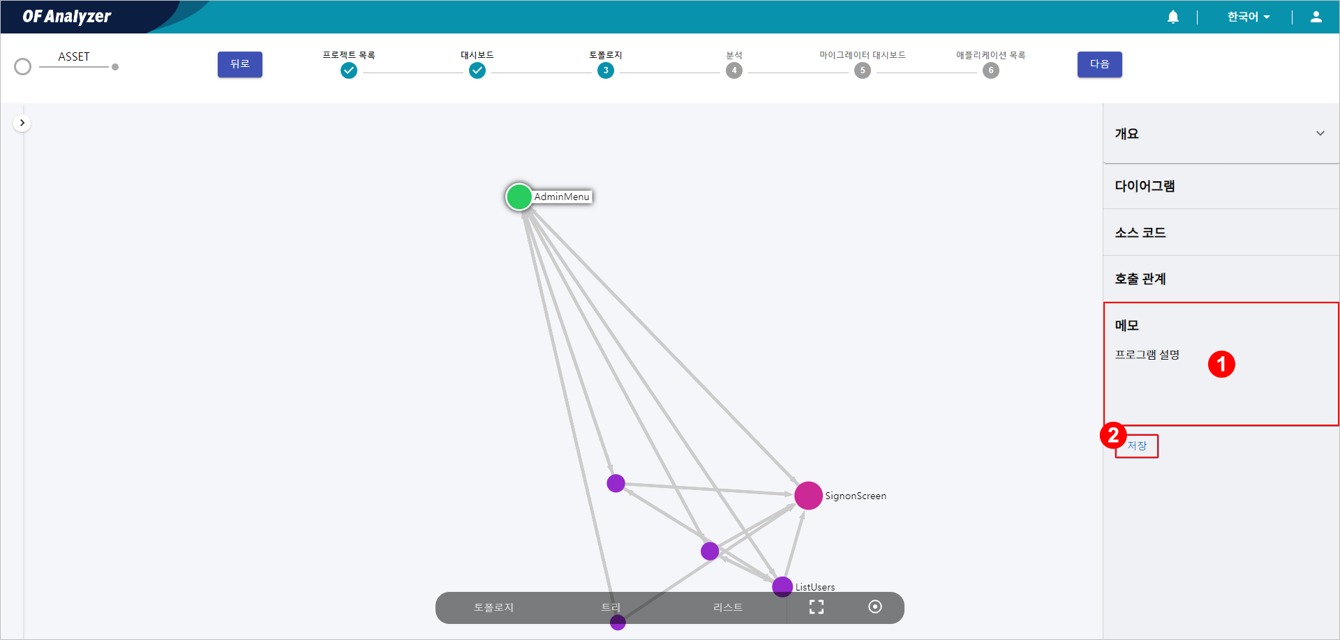 figure analysis tool guide topology node detail memo