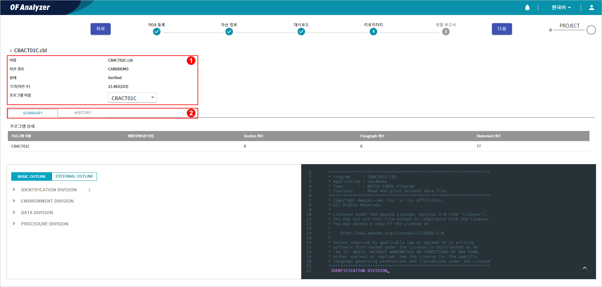 figure assets repository detail cobol