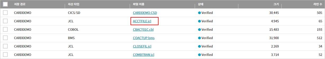 figure assets repository jcl file