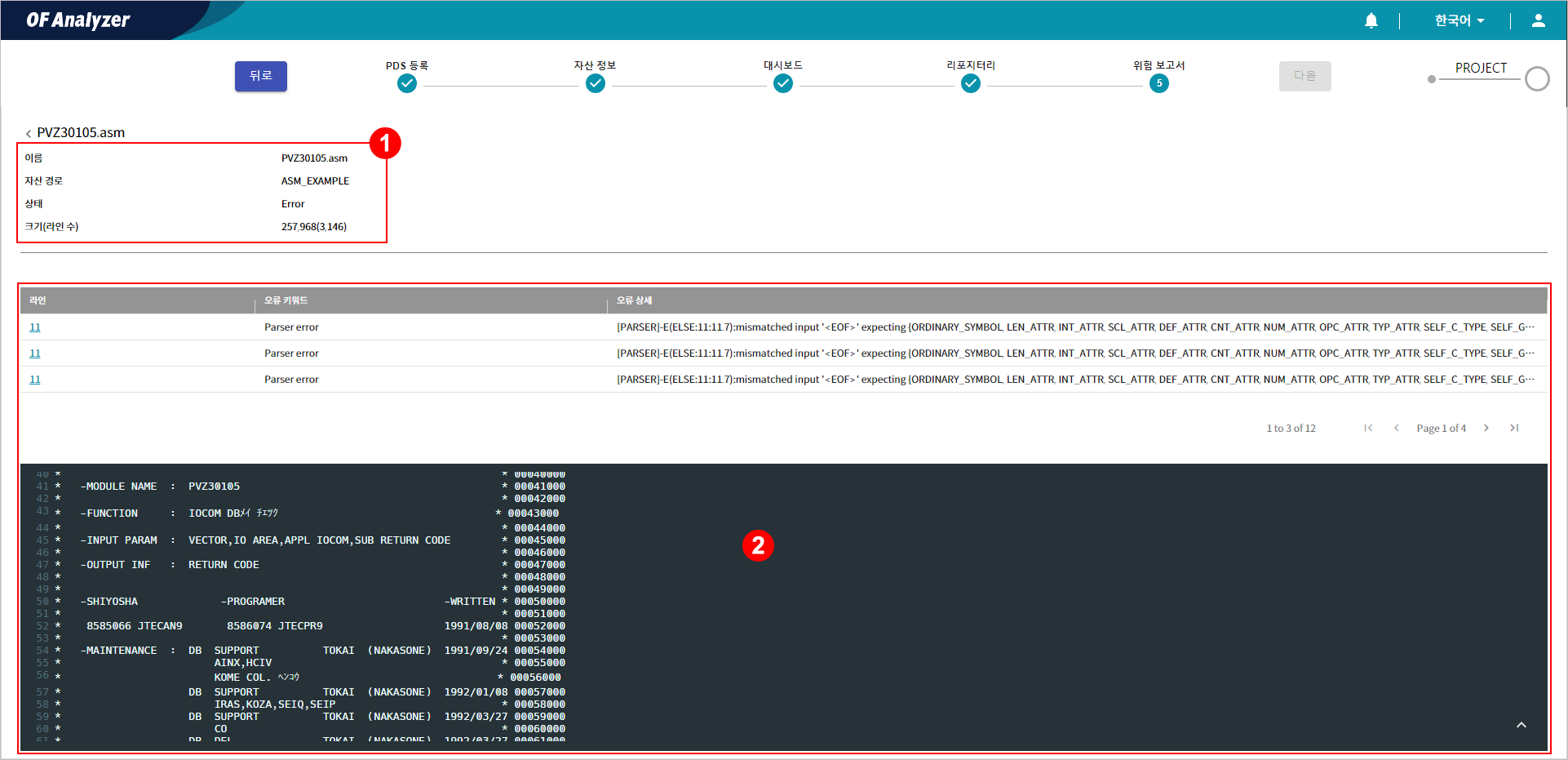 figure assets risk errors detail