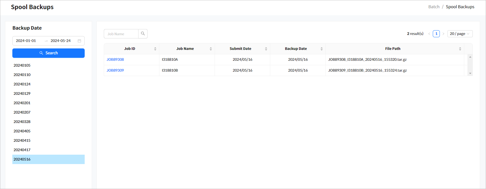 figure bm spool backups