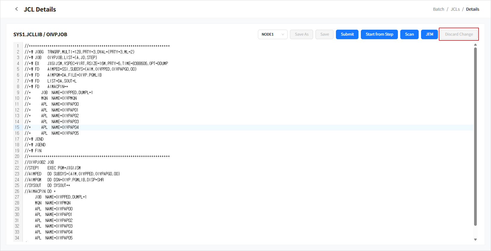 figure bm jcl detail