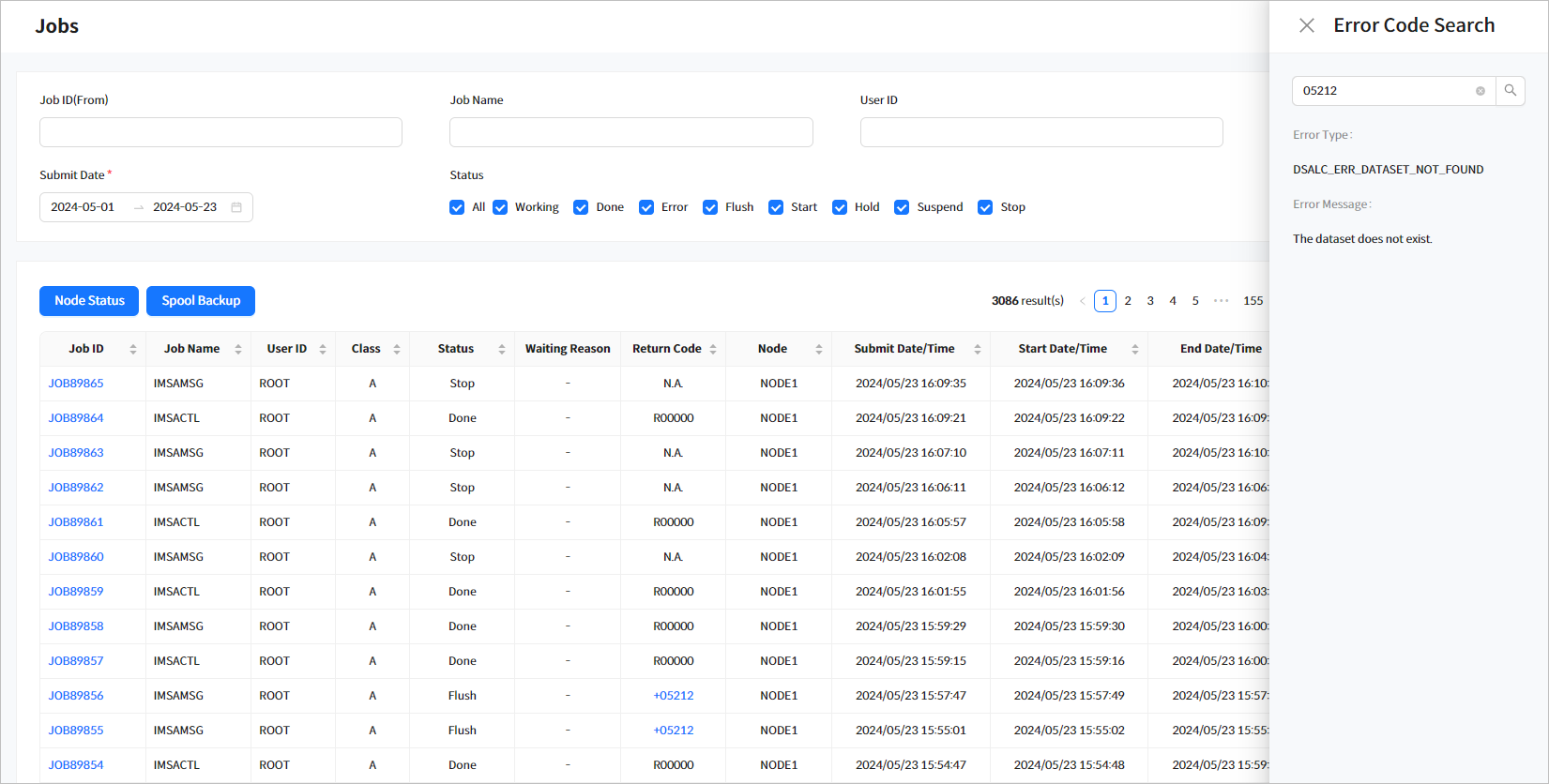 figure bm error list