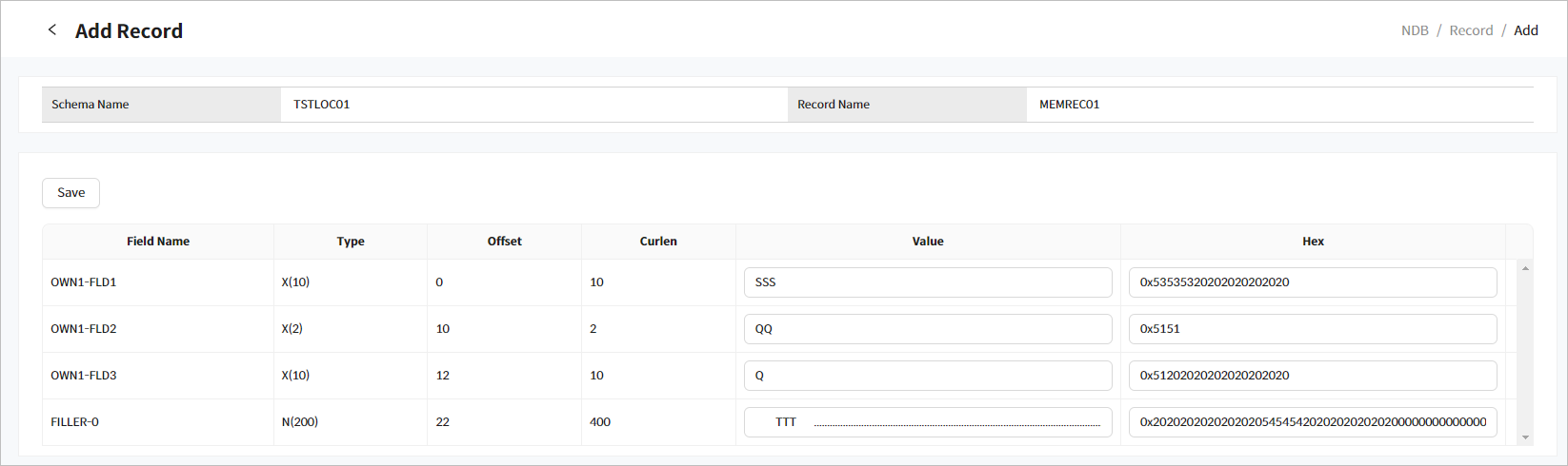 figure ndb record copy