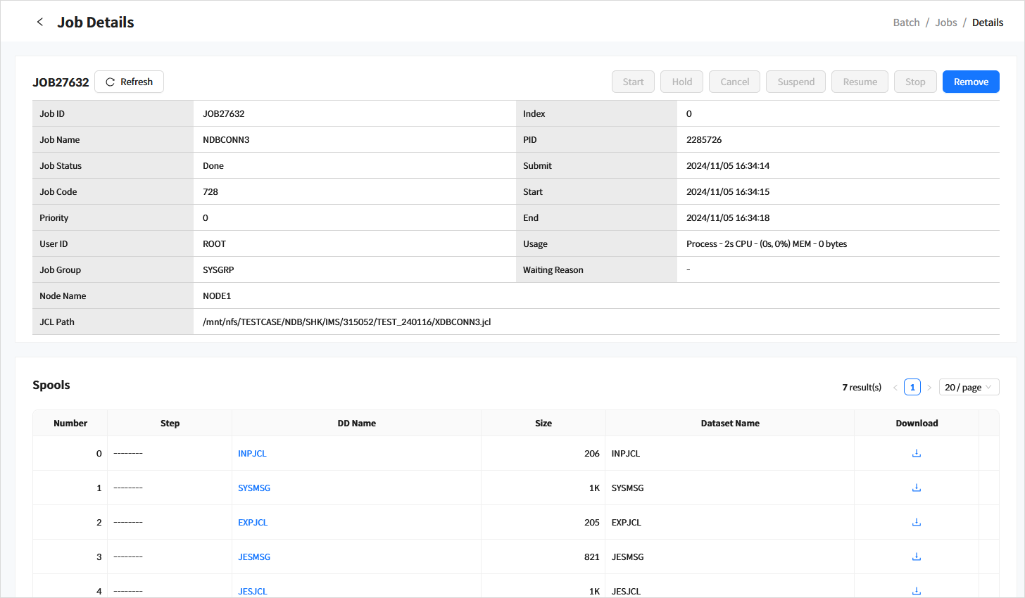 figure bm job detail