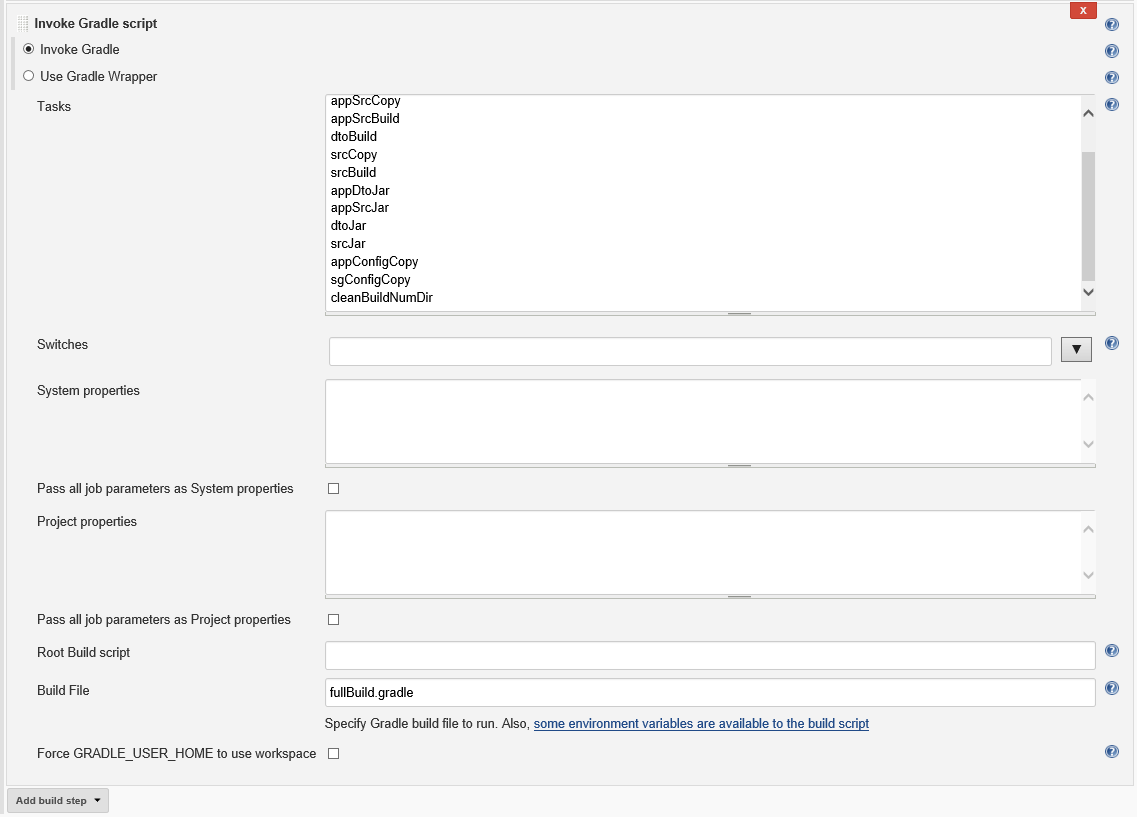 figure dev build invoke gradle script