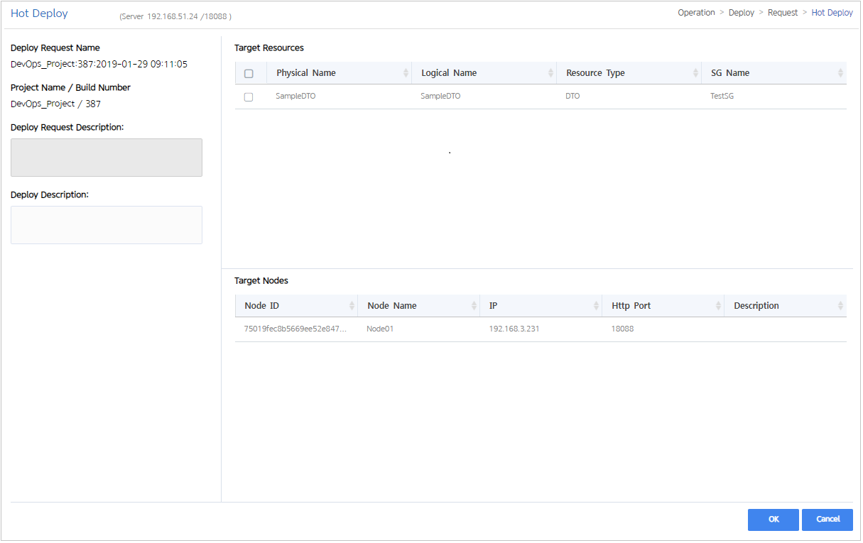 figure deploy request hotdeploy