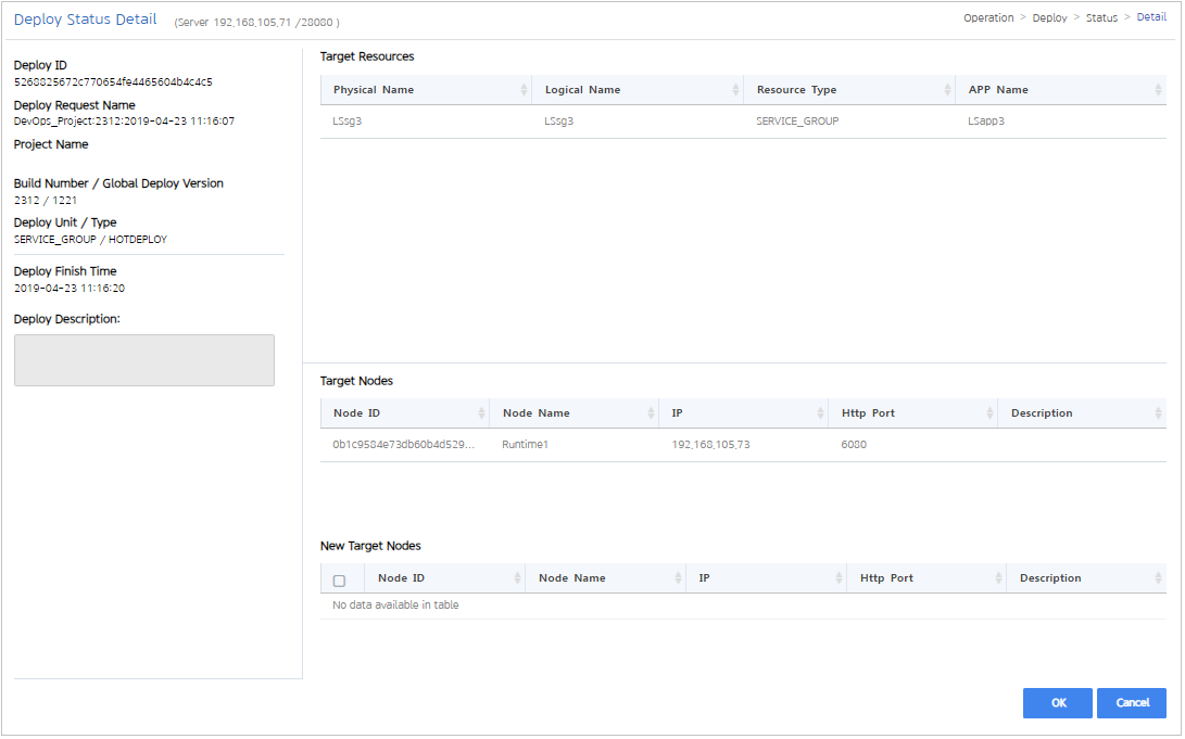 figure deploy status detail